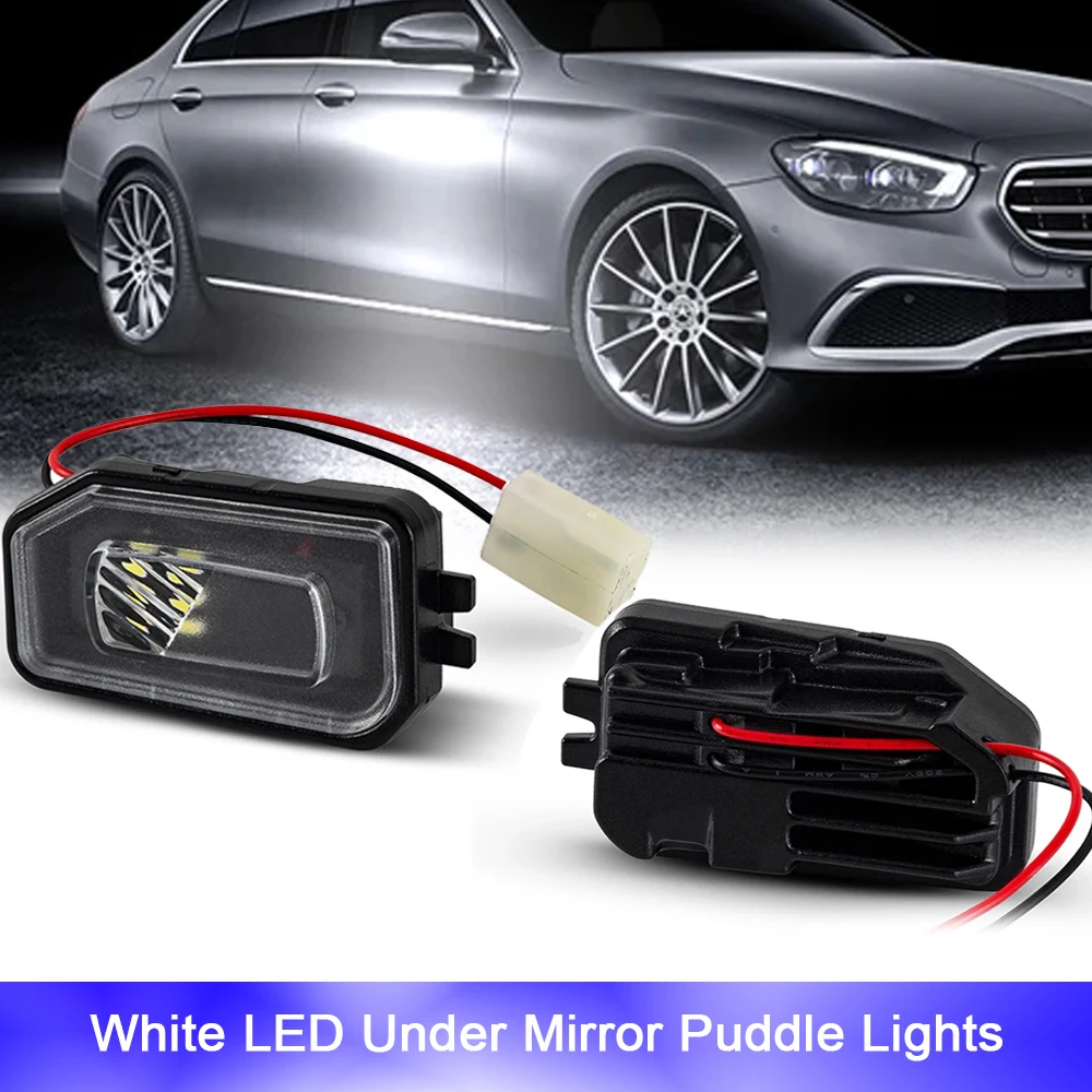 

For Mercedes Benz GLC X253 X254 C253 GLB X247 C257 C217 Coupe W223 W205 W213 W222 White LED Puddle Light Under Side Mirror Lamp