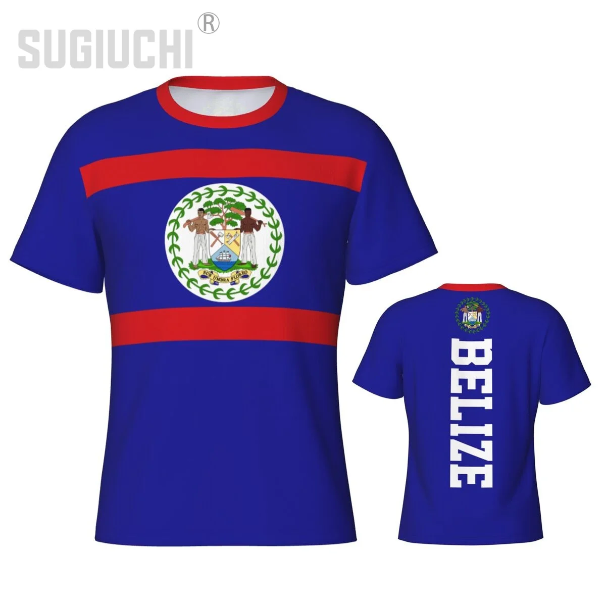 Tight Sports T-shirt Belize Flag Belizean 3D For Men Women Tees jersey Clothes Soccer Football Fans Gift Patriotic T shirt