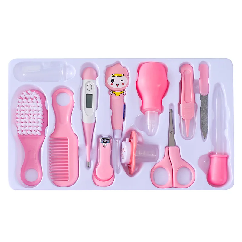 12 Piece Baby Care Set, Baby Medication Care Set, Baby Comb, Brush, Nail Clipper Set, Food Grade Safe, Non-toxic, Easy to Clean