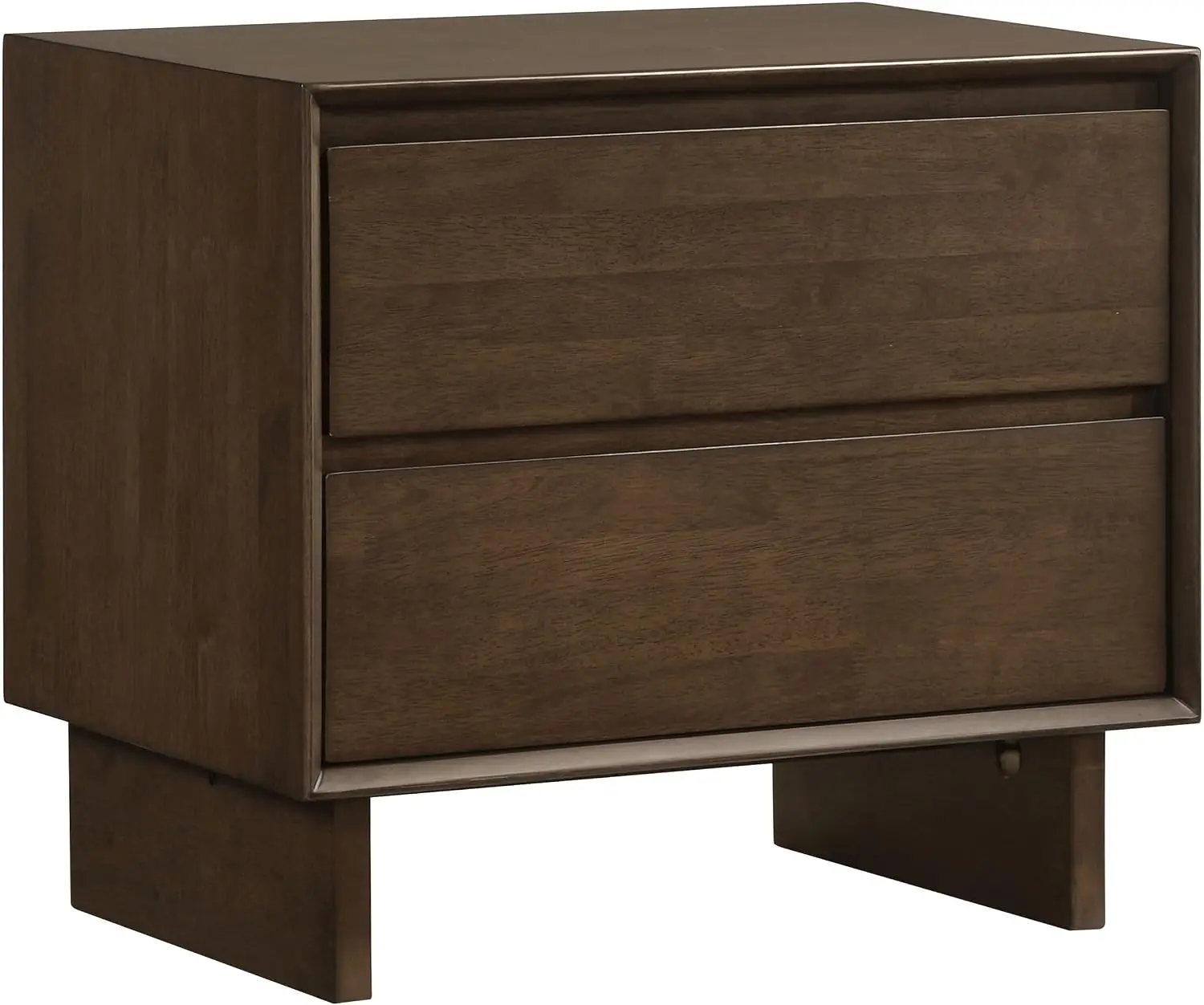 Coaster Glenwood 2-Drawer Nightstand with Felt Lining, Warm Brown 225012
