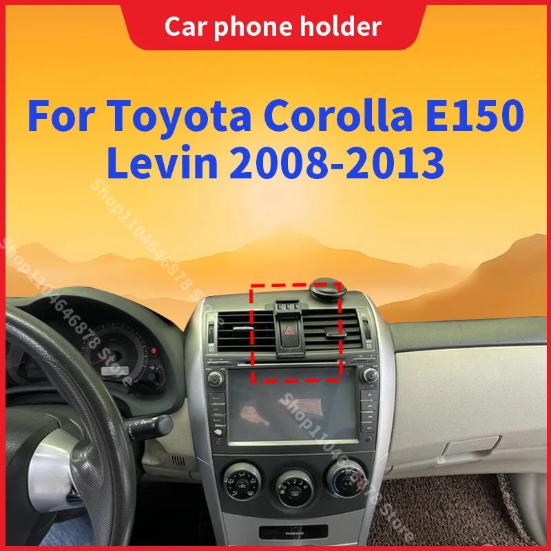 

For Toyota Corolla E150 Levin 2008-2013 Car Phone Holder Special Fixed Bracket Base Wireless Charging Stand Mobile Phone Mount