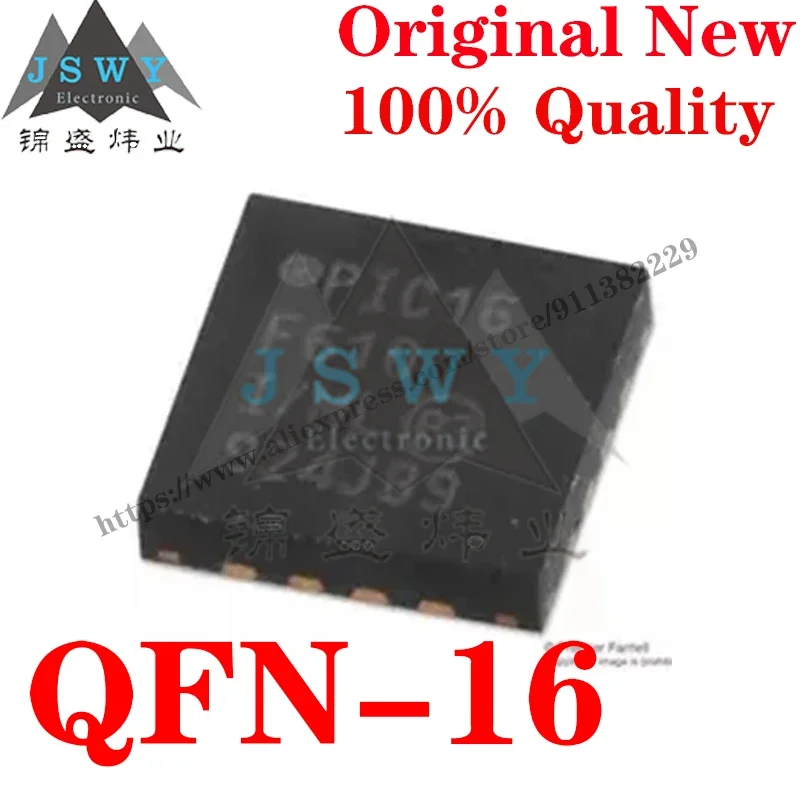 

QFN-16 PIC16F610-I/ML PIC16F616 PIC16F676 PIC16F684 PIC16F688 PIC16F1455 PIC16F1613 PIC16F1704 8-bit MCU IC Chip the for PCB