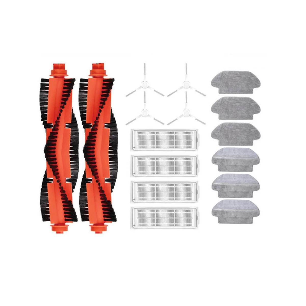 Untuk Robot vakum pel 2S 3C Mi Robot vakum pel P kain pel sisi utama Filter sikat Parts STYJ02YM bagian