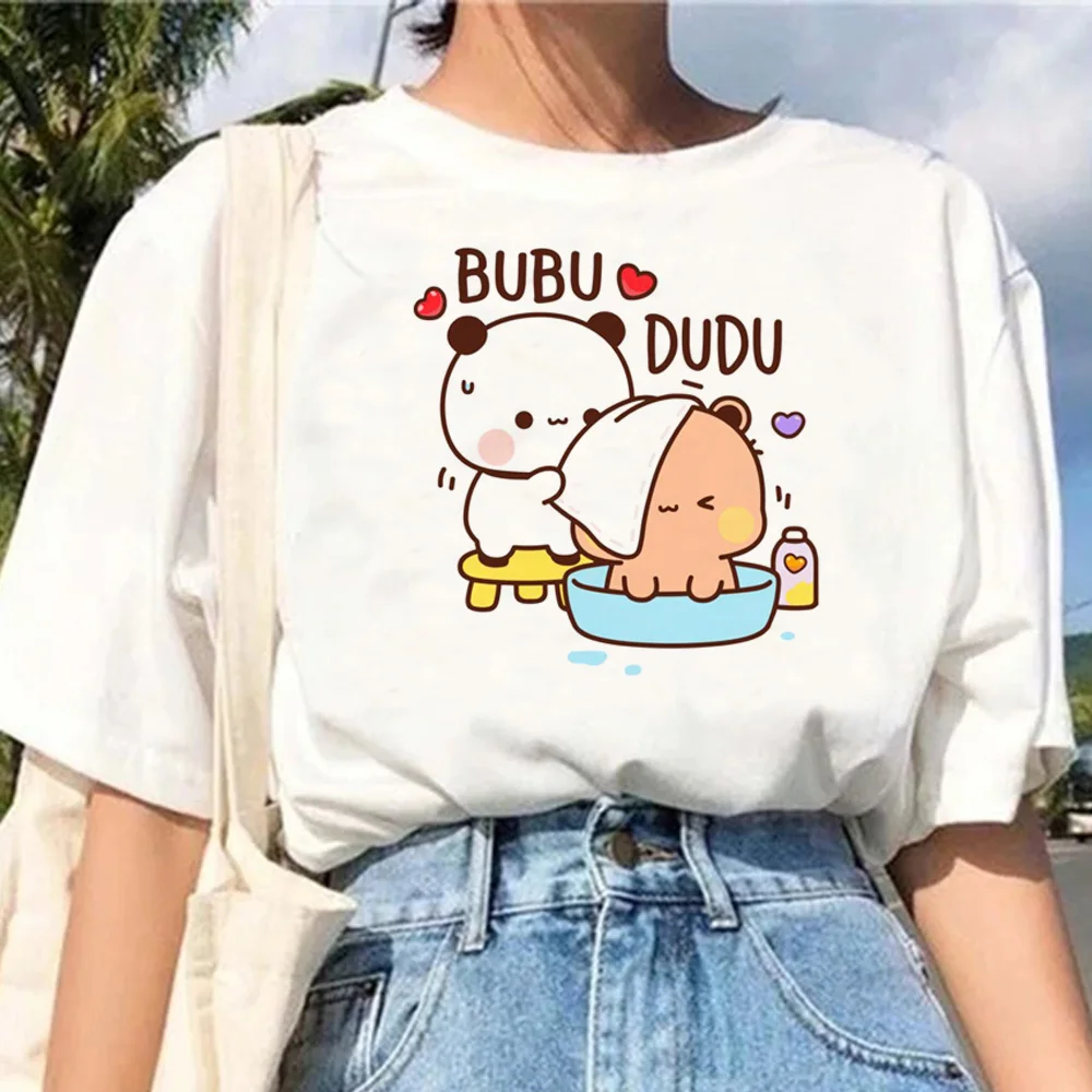 Bubu And Dudu tshirt women manga Y2K anime top female 2000s clothes