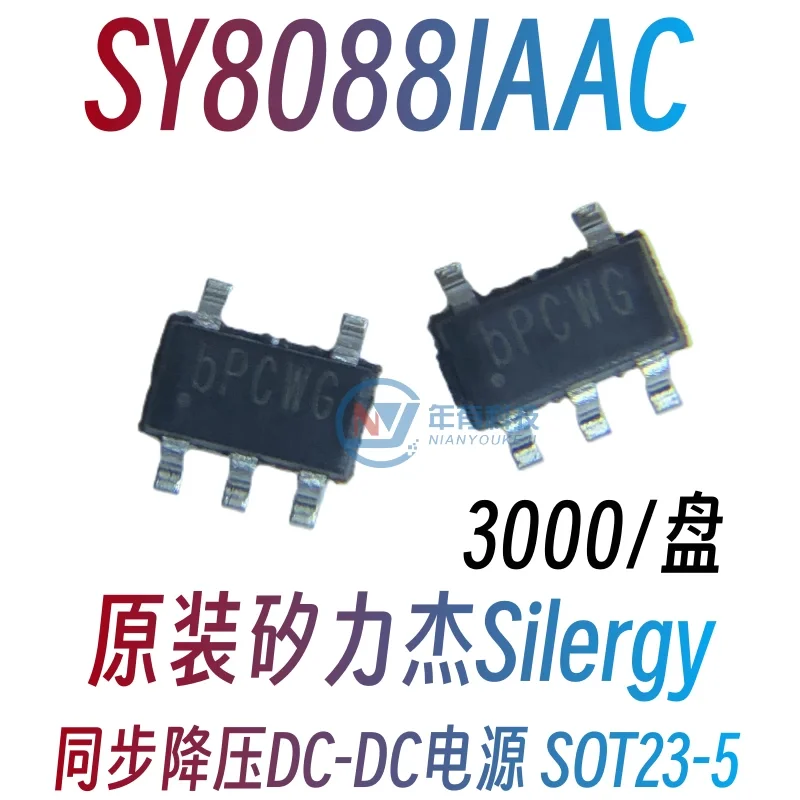 10Pcs SY8088AAC LD SY8088IAAC bP SY8089AAAC KV SY6288C20AAC  RT SY6288D20AAC  RE  SOT23-5  Synchronous Buck DC-DC Power Chip IC