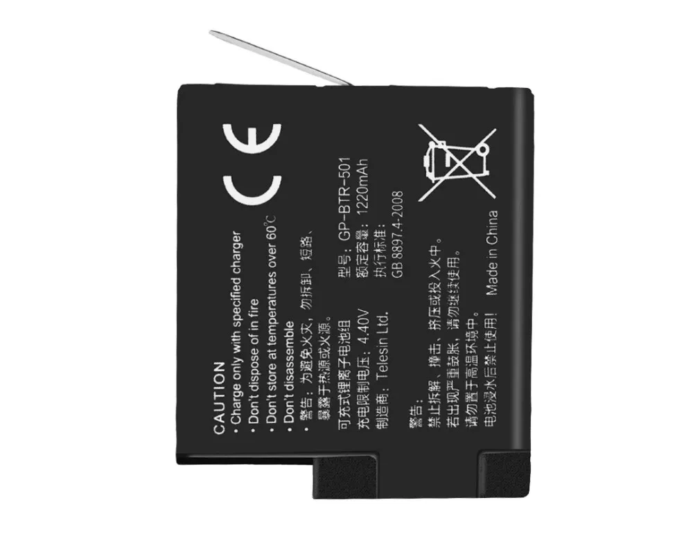 Telesin 3-Way Battery Charger and 3 Batteries Kit, Charging Storage Box With Battery for Gopro Hero 7 Black Hero 5 6