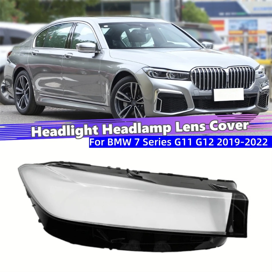 For BMW 7 Series G11 G12 730 740 750 760Li 2019 2020 2021 2022 Car Front Headlight Lens Cover Front Lamp Lens Glass Lamp Cover