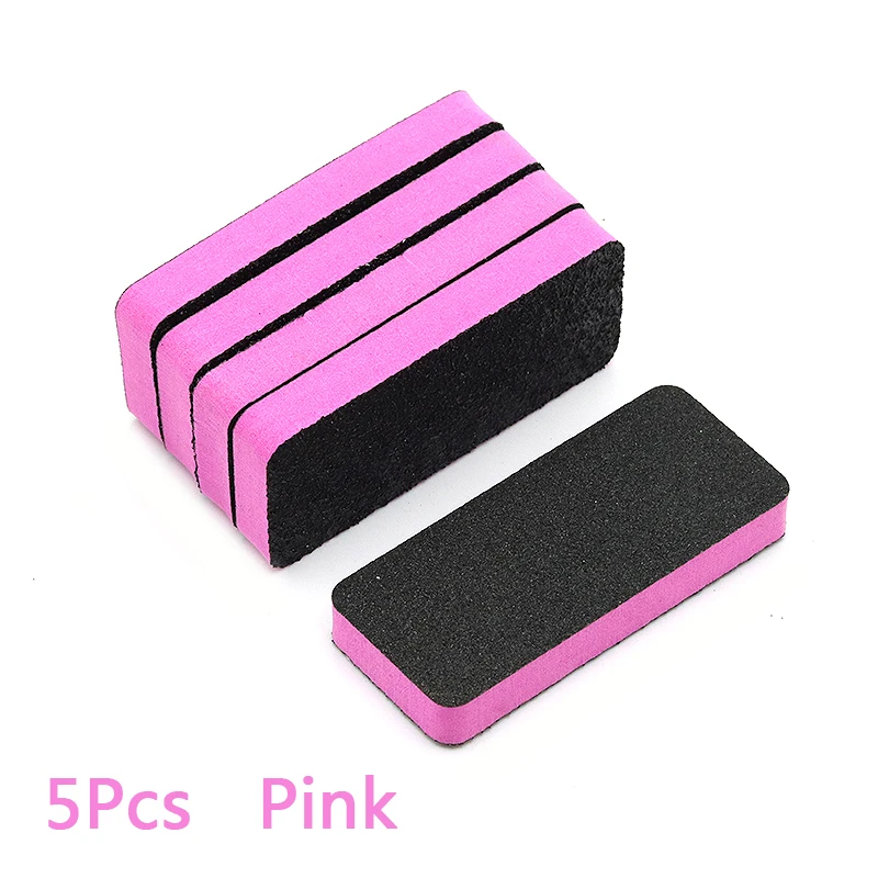 5/10 Pcs/Bag Sponge Manicure Nail File Double-Sided Polishing Block UV Gel Nail Polish Sanding Buffer Nail Art Accessoires Tools