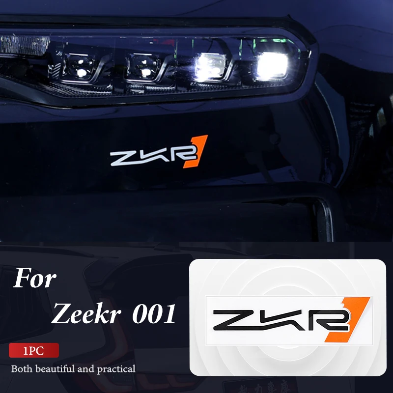 For ZEEKR 001 Car Trunk Black Sticker Personalization Modification Accessories rear protector body kit