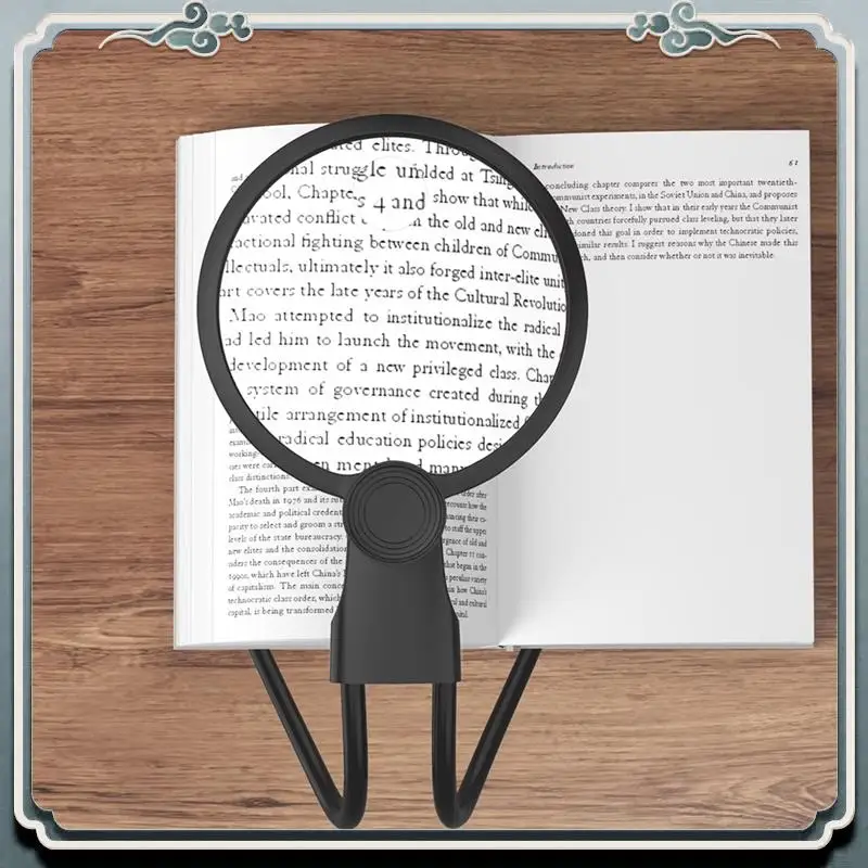 

Увеличительное стекло премиум-класса Hands Free для шитья, гибкая лупа на гибкой шее для чтения пожилых людей, пожилых людей с низким зрением, работа с закрытием