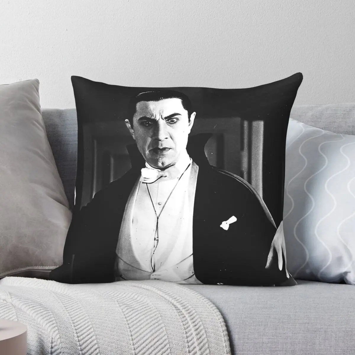 Bela Lugosi Count Dracula Pillowcase Polyester Linen Velvet Creative Zip Decorative Home Cushion Case