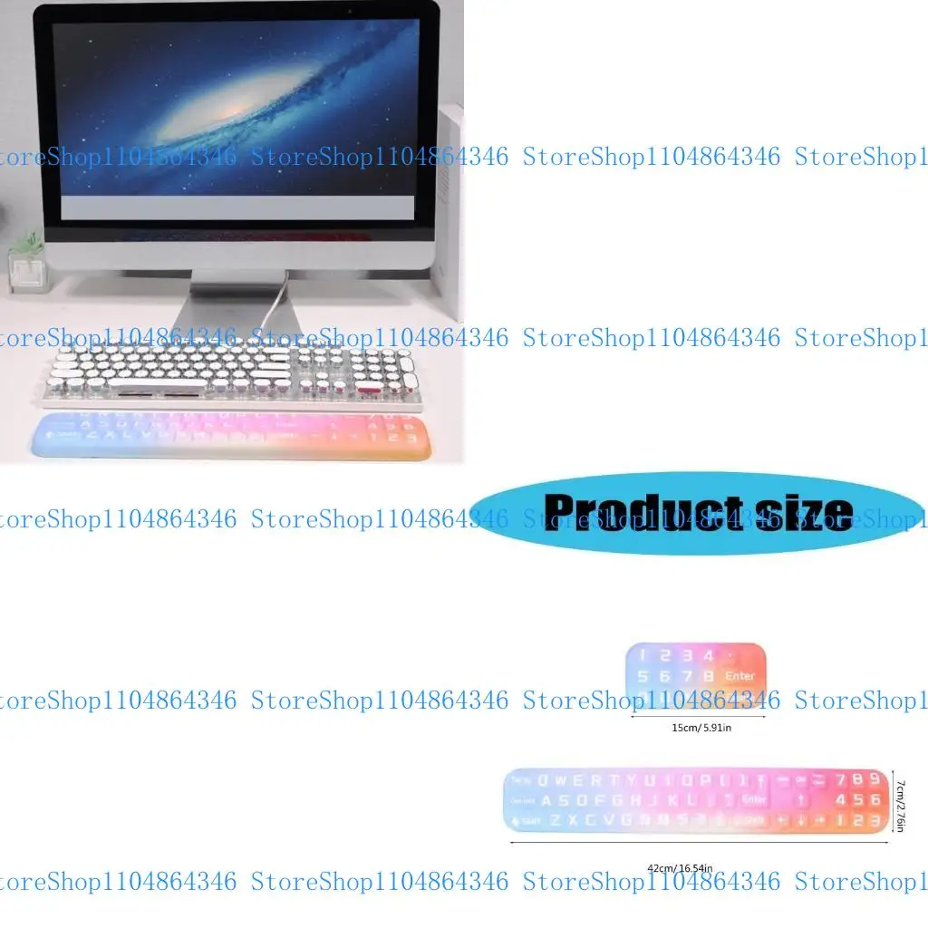 

5asd Ergonomic Keyboards Wrist Rest Pad for Comfortable Typing and Relief with NonSlip Base for Office and Home Use