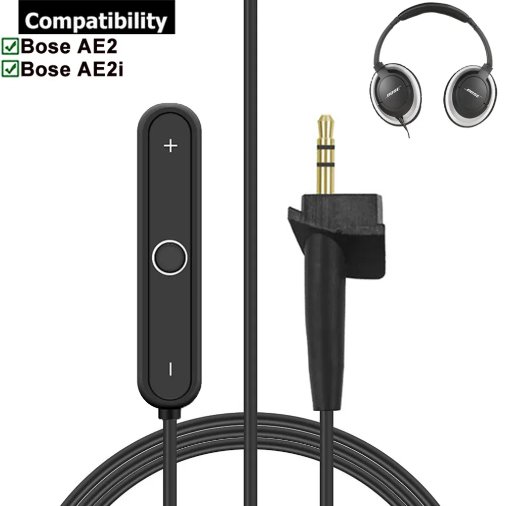 Portable Bluetooth 5.0 A2DP Handsfree Stereo Audio Adapter Wireless Music Receiver for Bose Around Ear AE2 AE2i Headphones