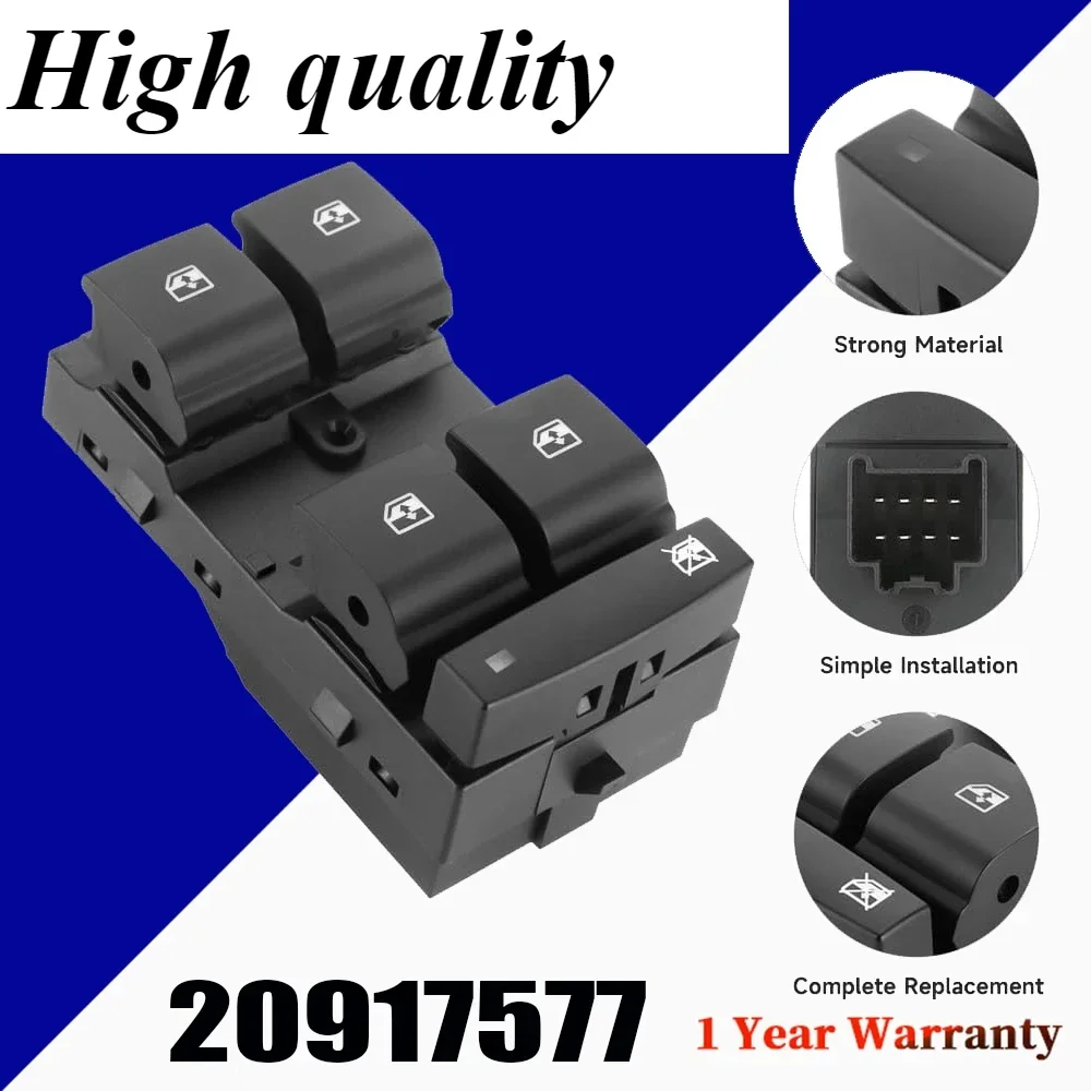 

20917577 Driver Side Eletric Power Window Lifter Switch Control Button Accessories For Chevrolet Cruze Malibu 20917599 Car Parts