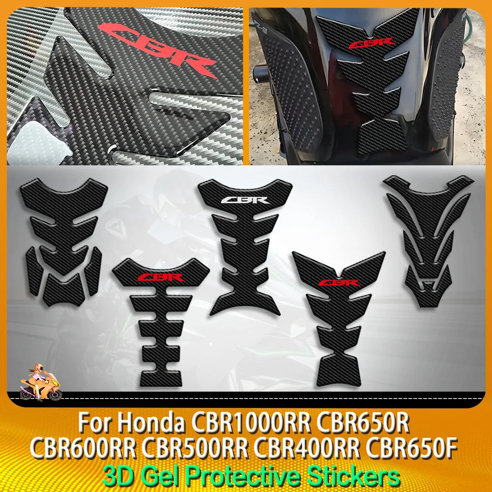 

Motorcycle Tank Pad Protection Carbon-look Sticker Universal For Honda CBR1000RR CBR650R CBR600RR CBR250RR Tank Pad Tank pad