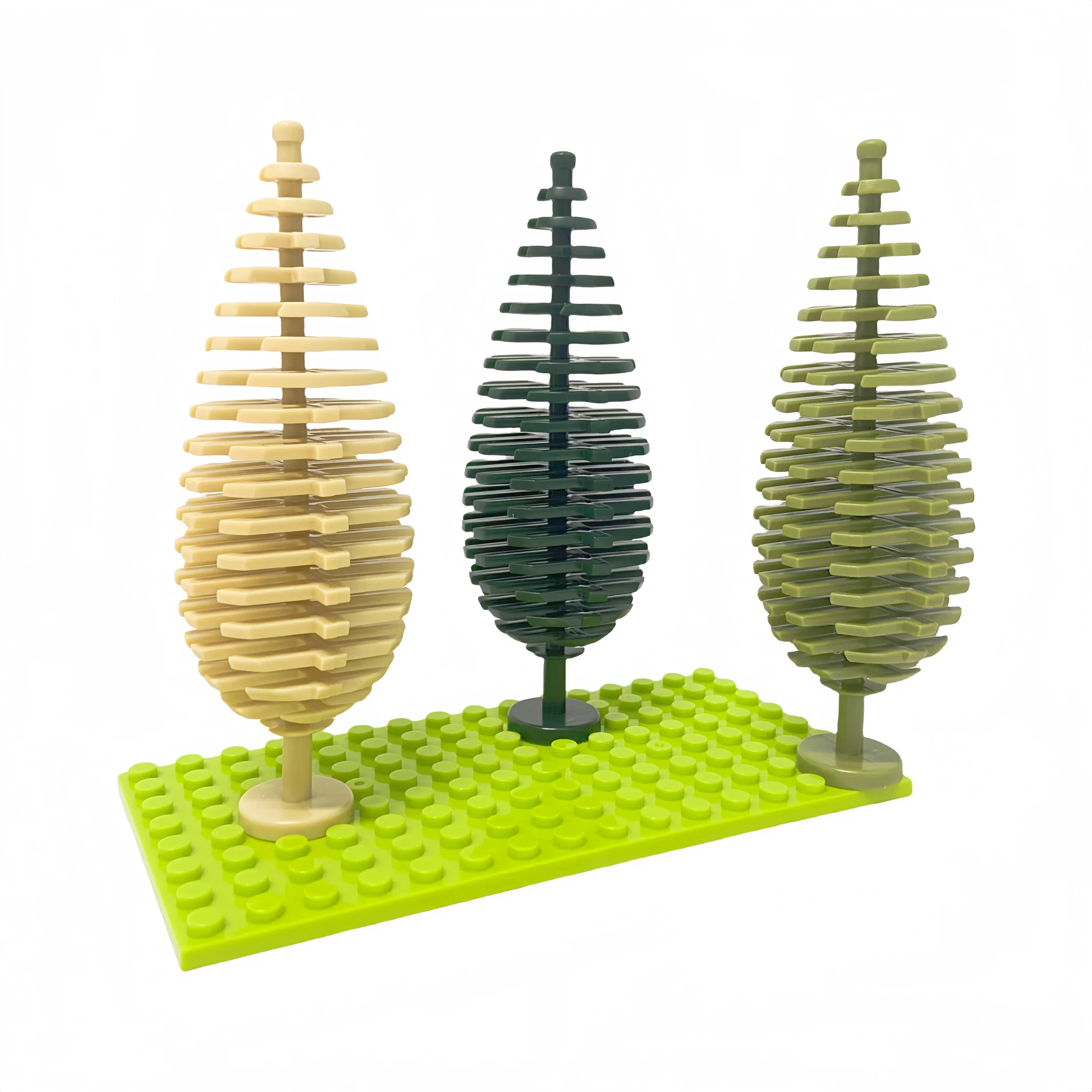 Large Pine Trees 2PCS Building Blocks Set DIY Toys Architectural Landscape Accessories Plants Forest Scenes Decoration Blocks - Image 5