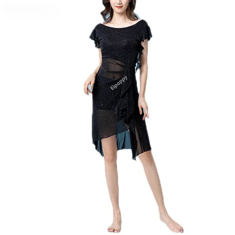 Costume da danza del ventre Abito da donna Danza del ventre orientale Elegante abito in rete Lady Pratica tuta da allenamento Danza del ventre