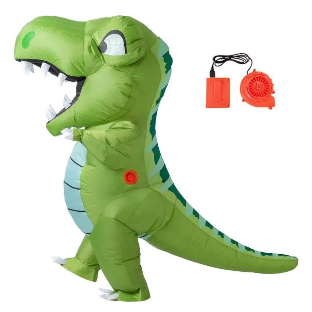 

Детский надувной костюм динозавра T-Rex на Хэллоуин, Пурим, Рождество, Хэллоуин, талисман, аниме, вечерние, карнавальный костюм, необычный