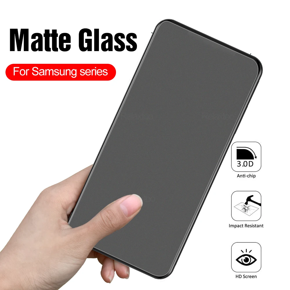 2Pcs Matte tempered glass For Samsung Galaxy A54 5G A73 53 42 34 33 23 14 13 4G M54 A03 03S 02S 12 M12 F12 screen protector