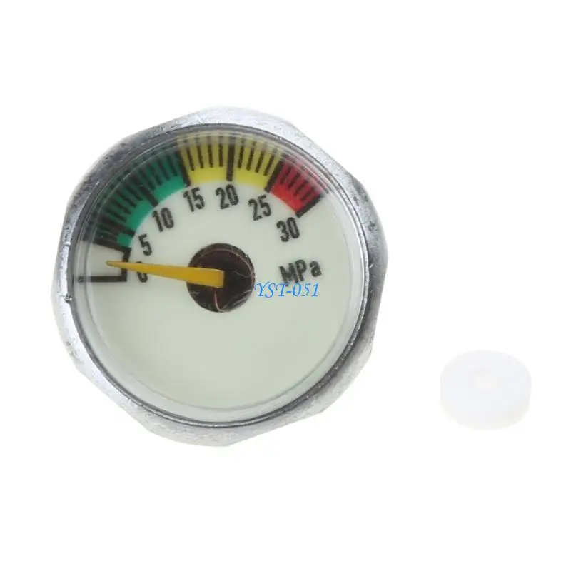 

E15A M10Thread Leak Detector Gas Pressure Meter with Backlit Mini Propane Tanks Gauge Level 25mm Diameter Portable