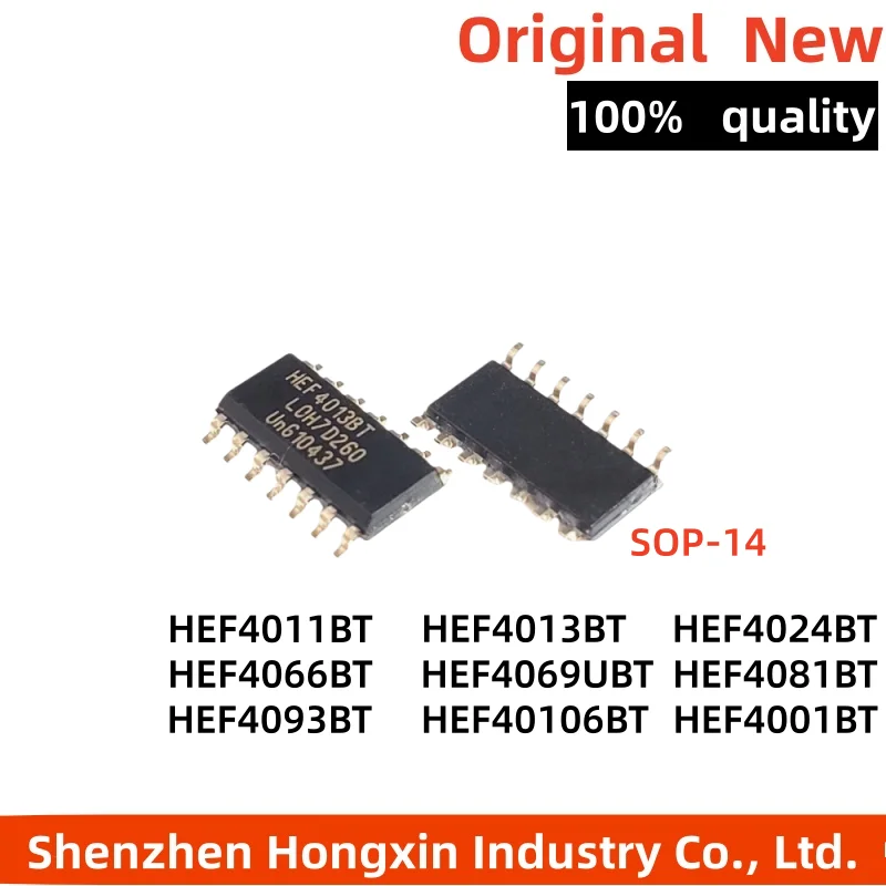 (10pcs) 100% New HEF4001BT HEF4011BT HEF4013BT HEF4024BT HEF4066BT HEF4069UBT HEF4081BT HEF4093BT HEF40106BT SOP14 SOP-14 SMD