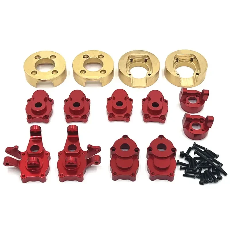 Metal Portal Axle Gear Housing Brass Weight Note: Color deviation might exist due YK4083  CR1.8 Yucatan 1/8 RC Car Upgrade Parts