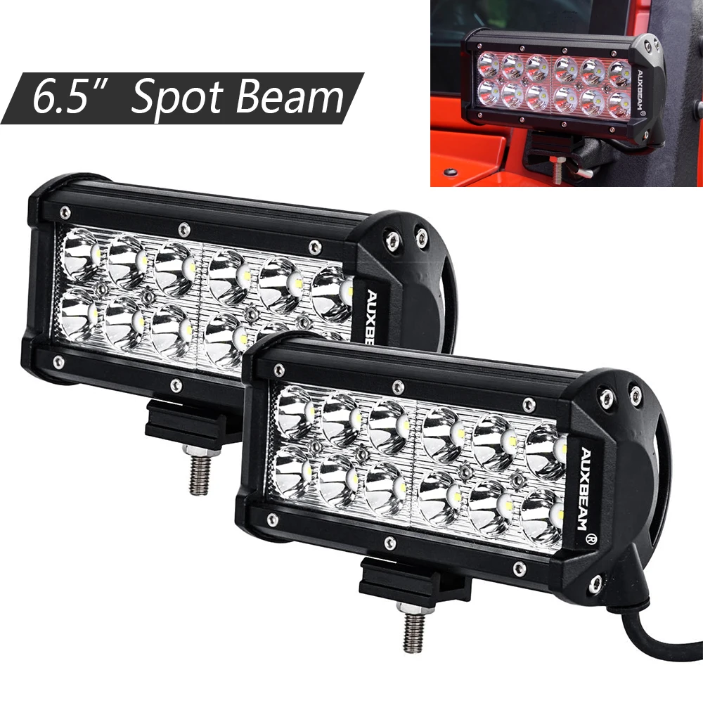 

1pair 2pcs 6.5 Inch 6000K White Spot LED Work Light Dual Row LED Light Bar Lamp CLASSIC-SM SERIES