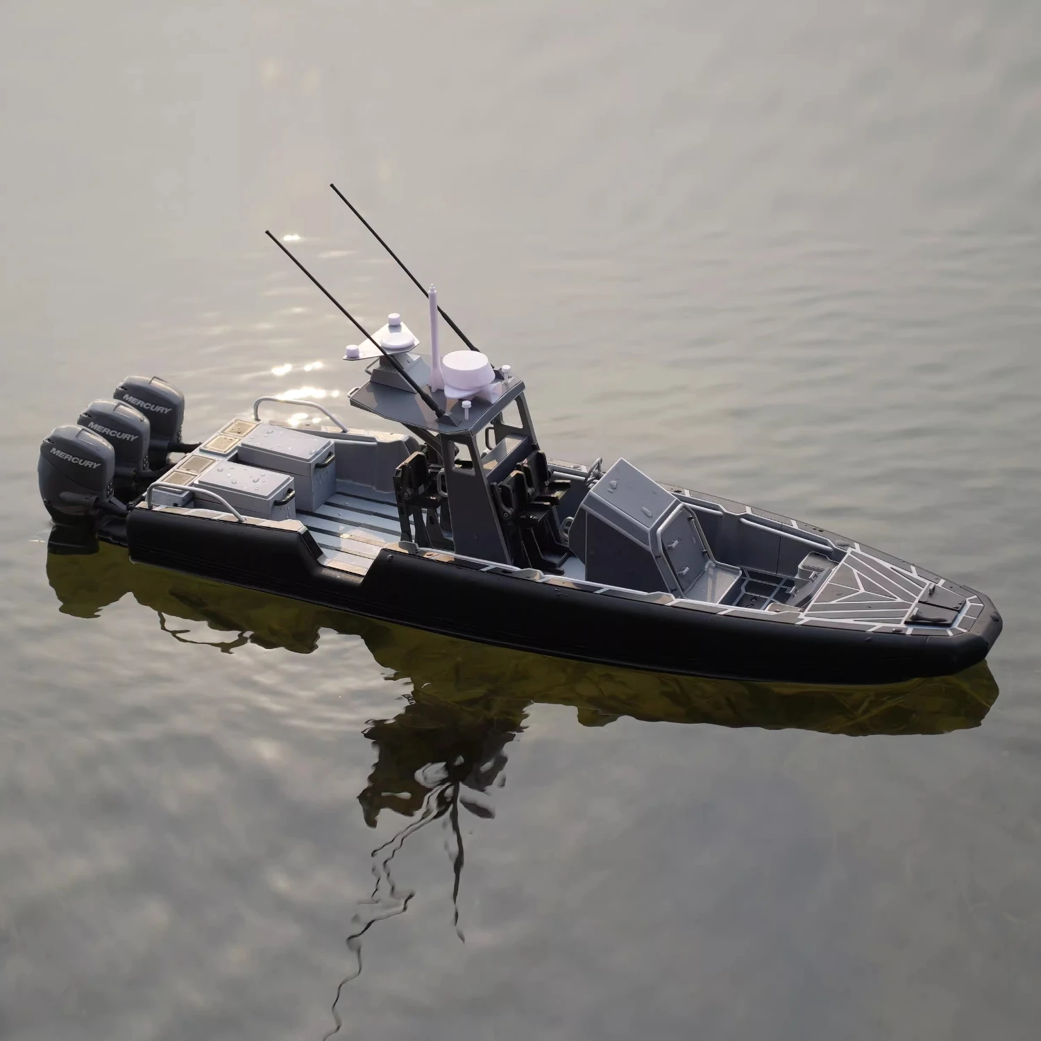 1/14 Polizei Multi Aufgabe RC Interceptor Boot RTR Version 3D Druck Simulation Schiff Modell Erwachsene Universal RC Schiff Modell Spielzeug