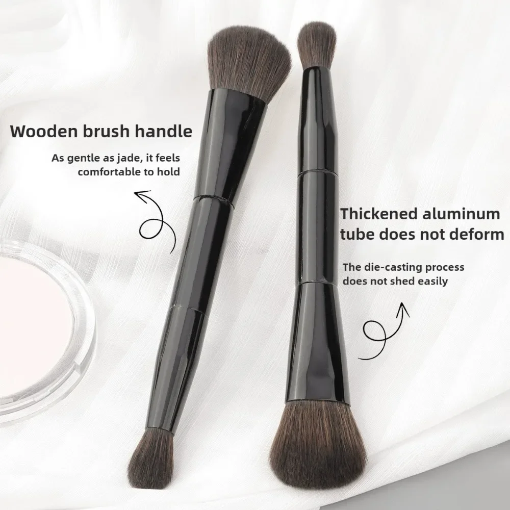 2-in-1-Make-up-Pinsel, doppelseitiger Concealer-Pinsel, Rouge, Textmarker, Puderpinsel, Konturierung, Mischpinsel, Beauty-Make-up-Tools