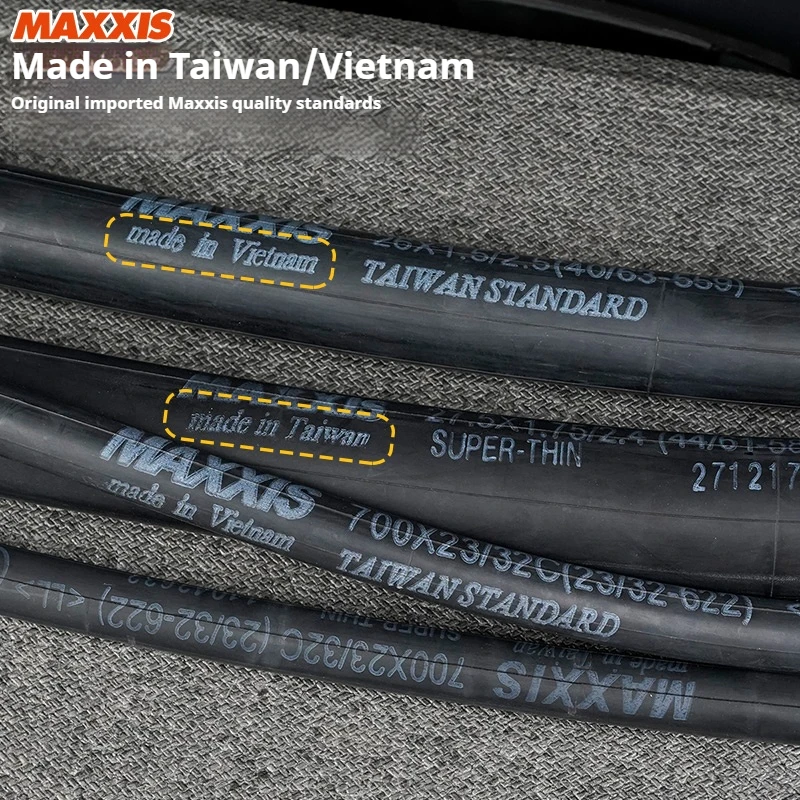 MAXXIS Bicycle Tire Inner Tube 20/26/27.5/29 Inches 700X23/33C AV(SV) FV(PV) 0.8mm Lightweighting for MTB Foldable vehicle view 4