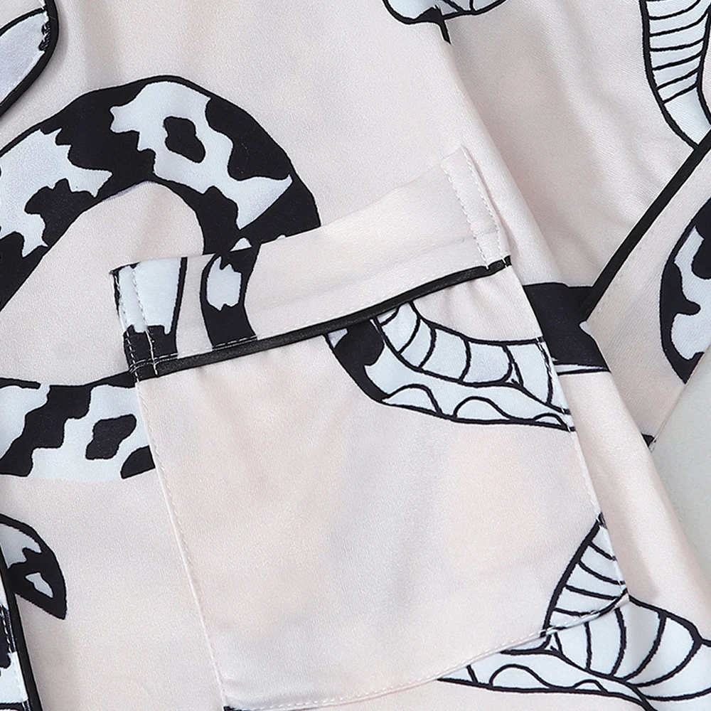 2피스 여성 여름 파자마 세트 캐주얼 가디건 밴딩 반바지 여성용 편안한 라운지웨어 재미있는 프린트 홈웨어