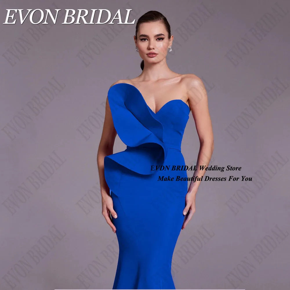 EVON BRIDAL speciale gelegenheid jurk elegante strapless zeemeermin prom jurk mouwloos liefje satijn vestidos de fiesta aangepast Speciale gelegenheden Jurk Elegante Strapless Zeemeermin Prom Jurk Mouwloos Sweetheart S