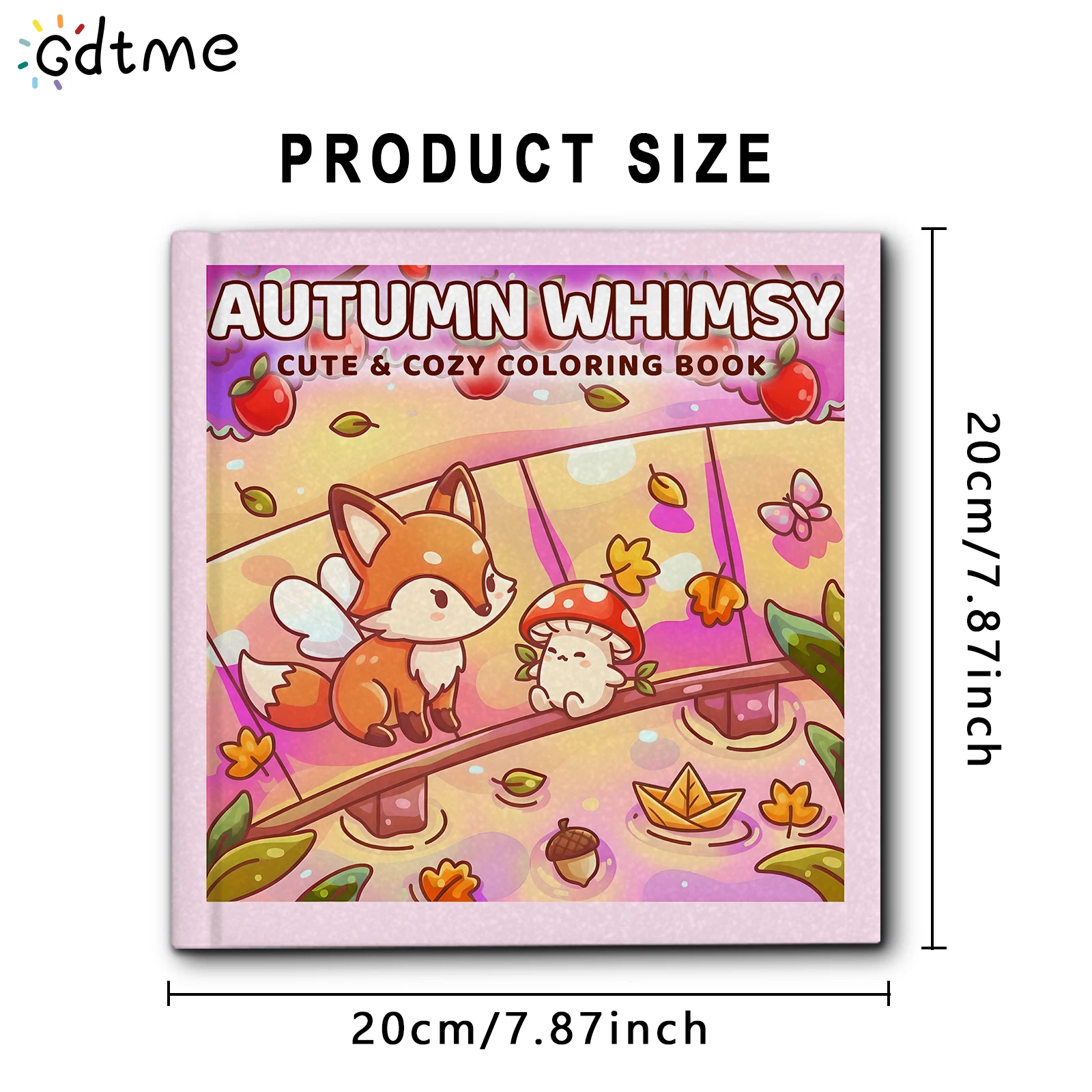 HERBST WHIMSY Malbuch mit kräftigen, einfachen Mustern für Erwachsene, süßes Zeichenbuch, perfektes Geschenk für Party und Geburtstag – Detail 2
