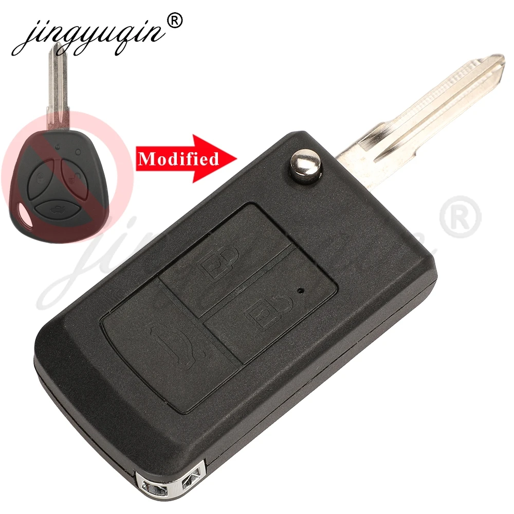 

Jingyuqin модифицированный флип-чехол для дистанционного ключа автомобиля для Lada X-Ray Granta Priora Vesta XRay Sedan Sport Kalina, чехол-брелок с 3 кнопками