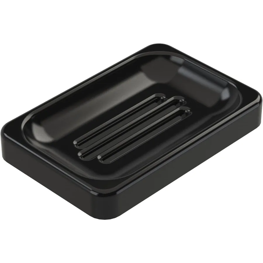 

Composite Granite Soap Dish Self-Draining for Sink and SPA Non-Slip for Bathroom Shower. Keep Soap Bars Dry and Clean Durable L