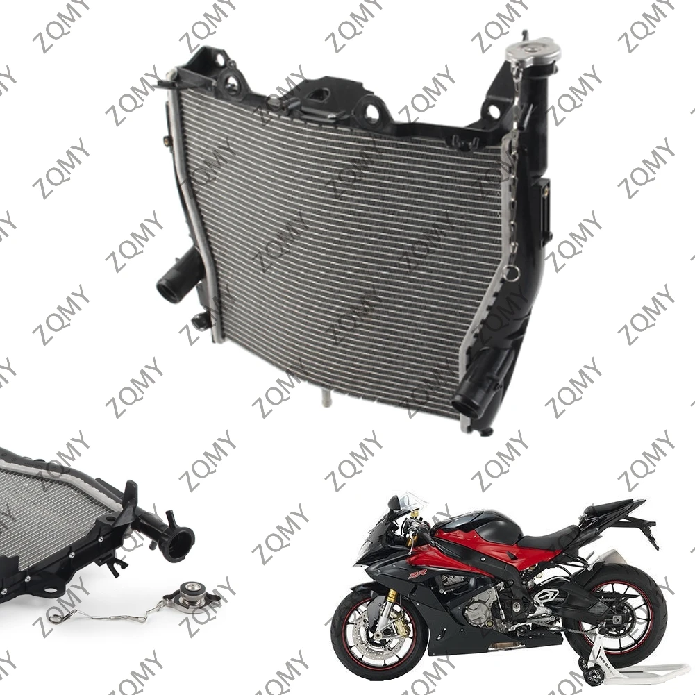 Black CNC Motorcycle Radiator Cooler With Protective Side Cover For BMW S1000RR 2009 2010 2011 2012 2013 2014 2015 2016 2017