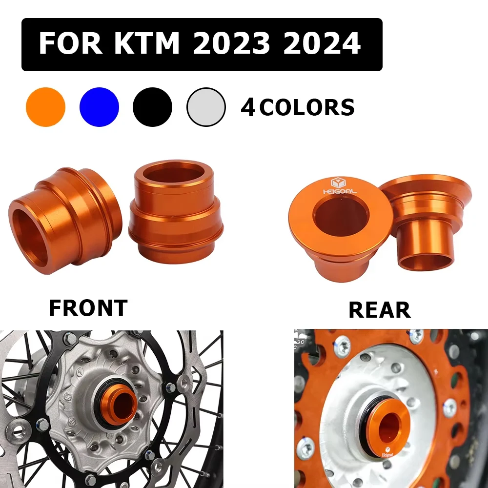 For KTM 2024 EXC 300 22MM Front Rear Wheel Spacers Hub Collars EXC-F 350 450 500 XCW XCWF 2024 SX 125 SXF 450 XC XCF 2023 2024