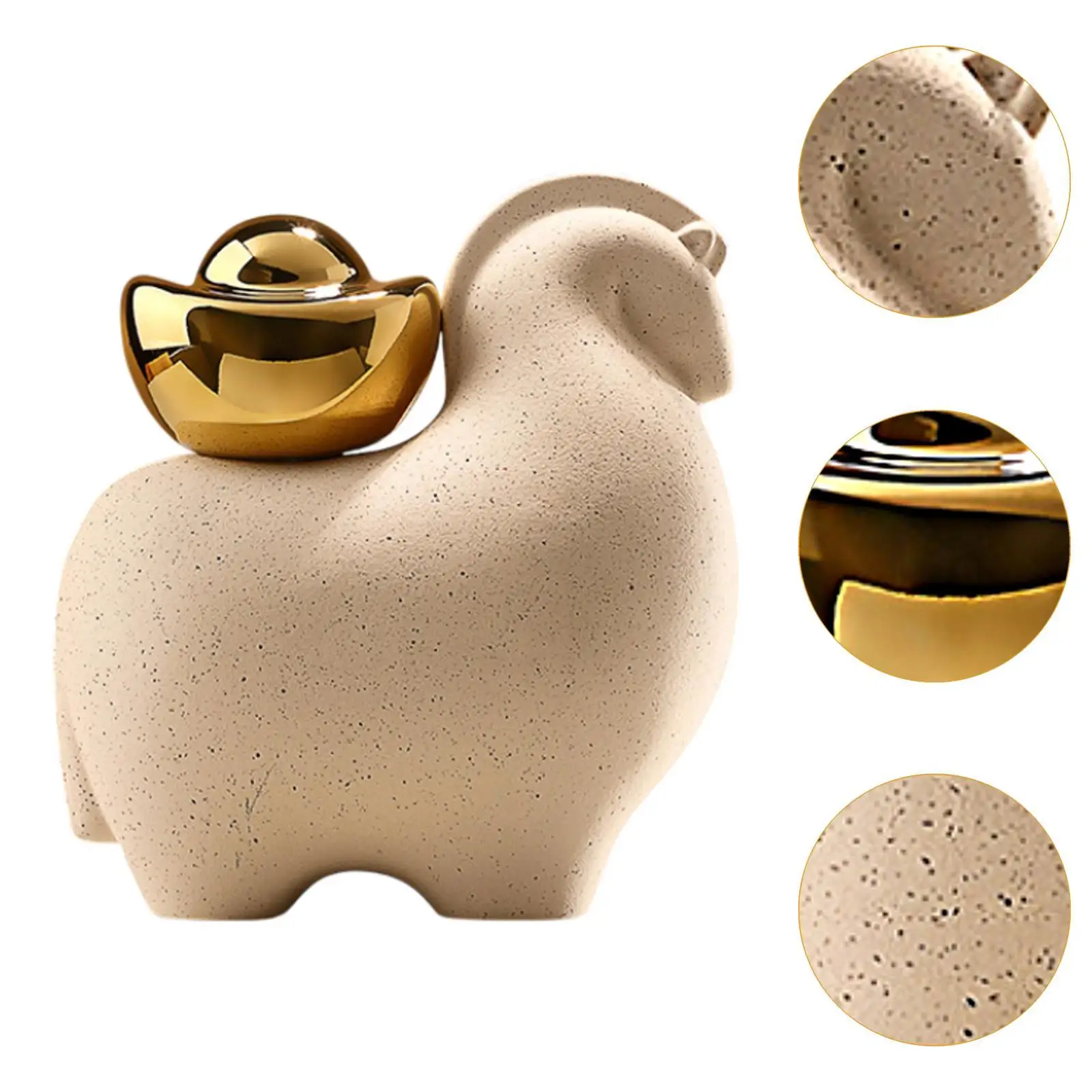 Mini Dierenstandbeeld Chinese Fengshui Beeldje Creatief Ontwerp Tafelblad Decoratie