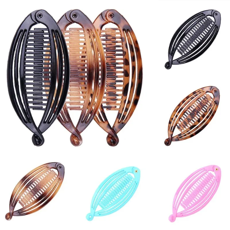 1PC Fish Shape Hair Claw Clips Ponytail Holder Hair Jewelry Banana Barrettes Hairpins Hair-Accessories For Women Clamp Hair-Claw