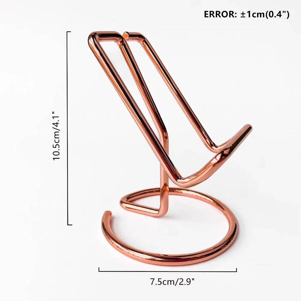 U-Shape Wire Bracket Metal Mineral Specimen Display Stand Agate Slice Holder Home Decor