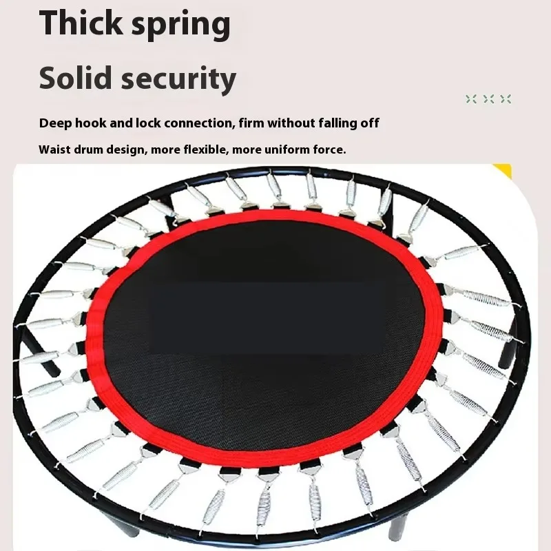 

Indoor/Outdoor Trampoline - Durable Home Fitness Jumping Bed for Kindergarten Kids' Exercise & Play