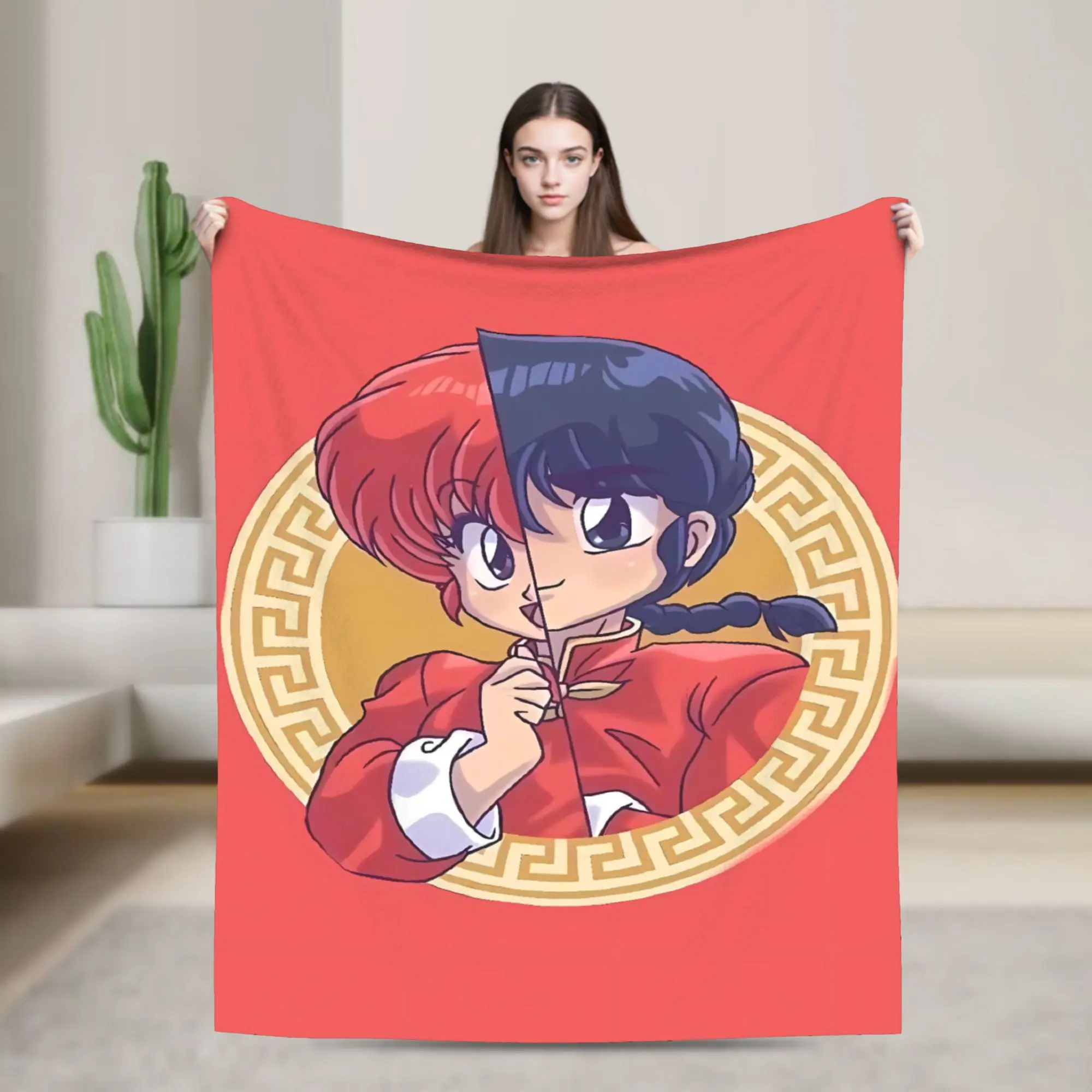 

Мягкое одеялоДетское одеяло для путешествий в самолете Ranma Saotome, фланелевое покрывало для спальни, графический чехол для дивана-кровати