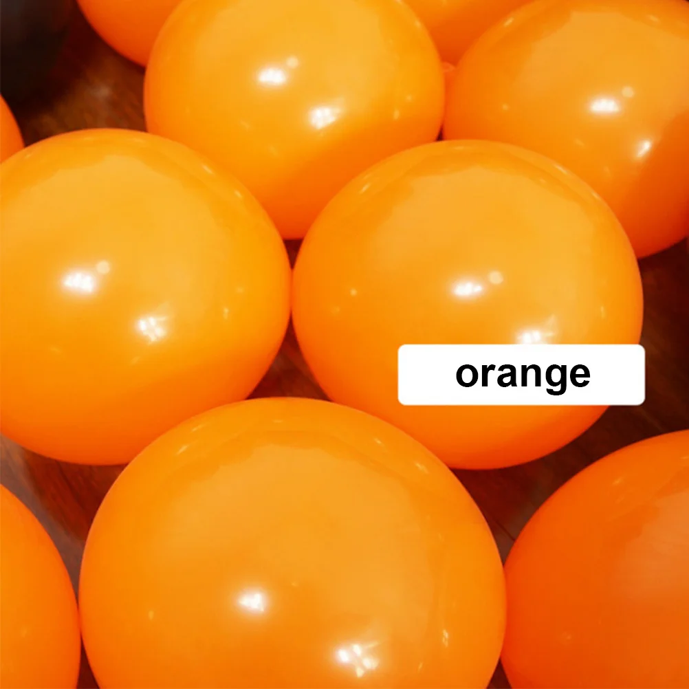 

100pcs Halloween Decorative Latex Party Supplies Home Bar Decoration Orange Black Reusable Premium Quality For Backdrop Photo