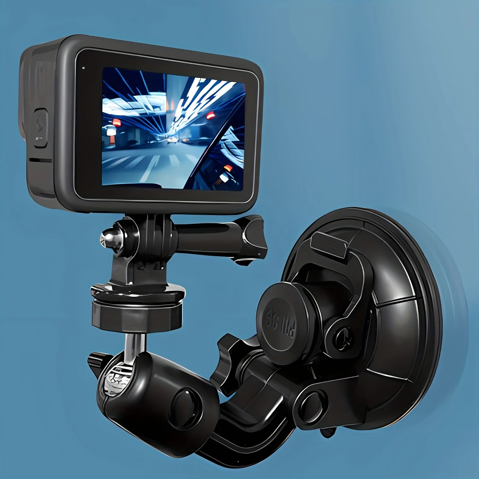 Suction Cup Mount for Gopro Hero 13 12 11 10 9 8 7 6 5 4 3 Max Session Black for DJI OSMO 5 4 3 Instra 360 X4 X3 Accessories