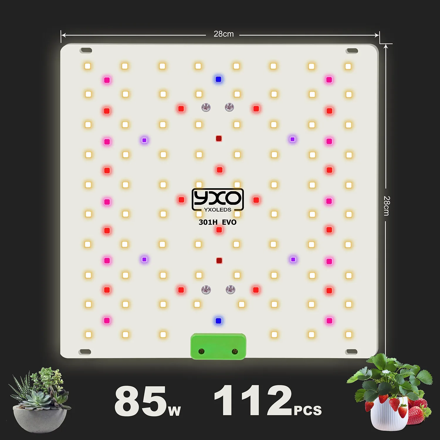 Lâmpada de crescimento de plantas LM301h EVO 85w regulável de espectro completo, usada para crescimento e floração de plantas