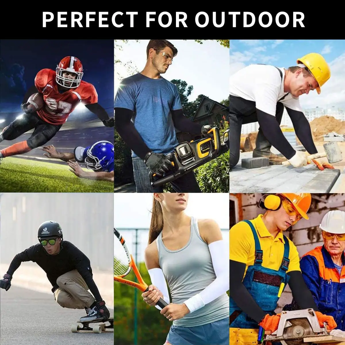 لعبة Sprunki Incredibox (11) أكمام أذرع تبريد خارجية من الشمس فوق البنفسجية غطاء حماية صيفي من الحرير الجليدي لركوب الدراجات وأكمام وشم