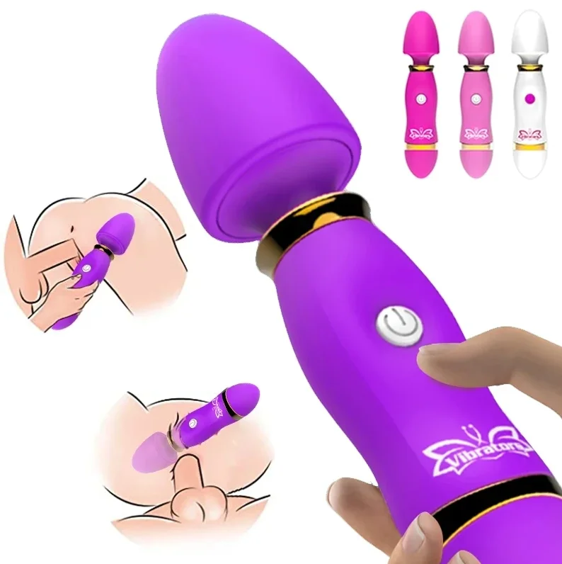 Vibrador para mujer, punto G, Vagina, vibrador femenino, masturbación, clítoris, estimulador vibromasseur, consolador con tapón Anal, juguetes sexys para adultos