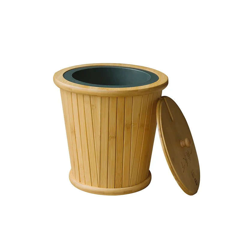 

Xiangfu household table trash can tea set accessories filter drain bucket tea bucket tea residue bucket bamboo waste