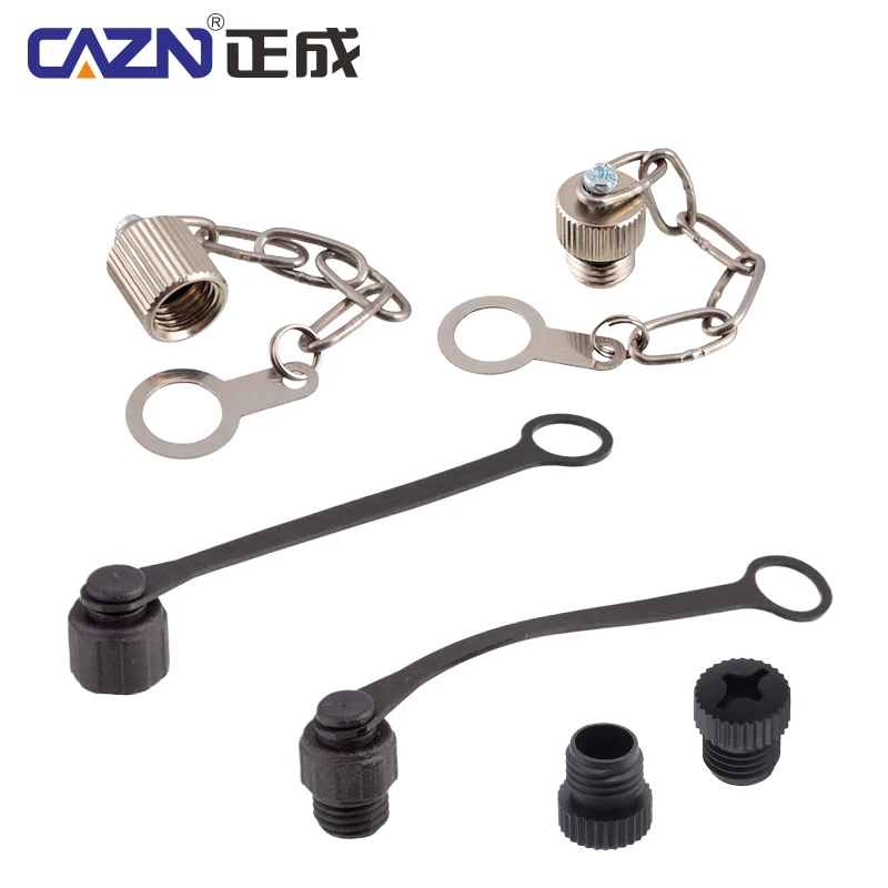 Industrial M8 Protection Cap Plastic&All-Metal Dust Cover Outdoor IP67 Property  For Automation Equipment