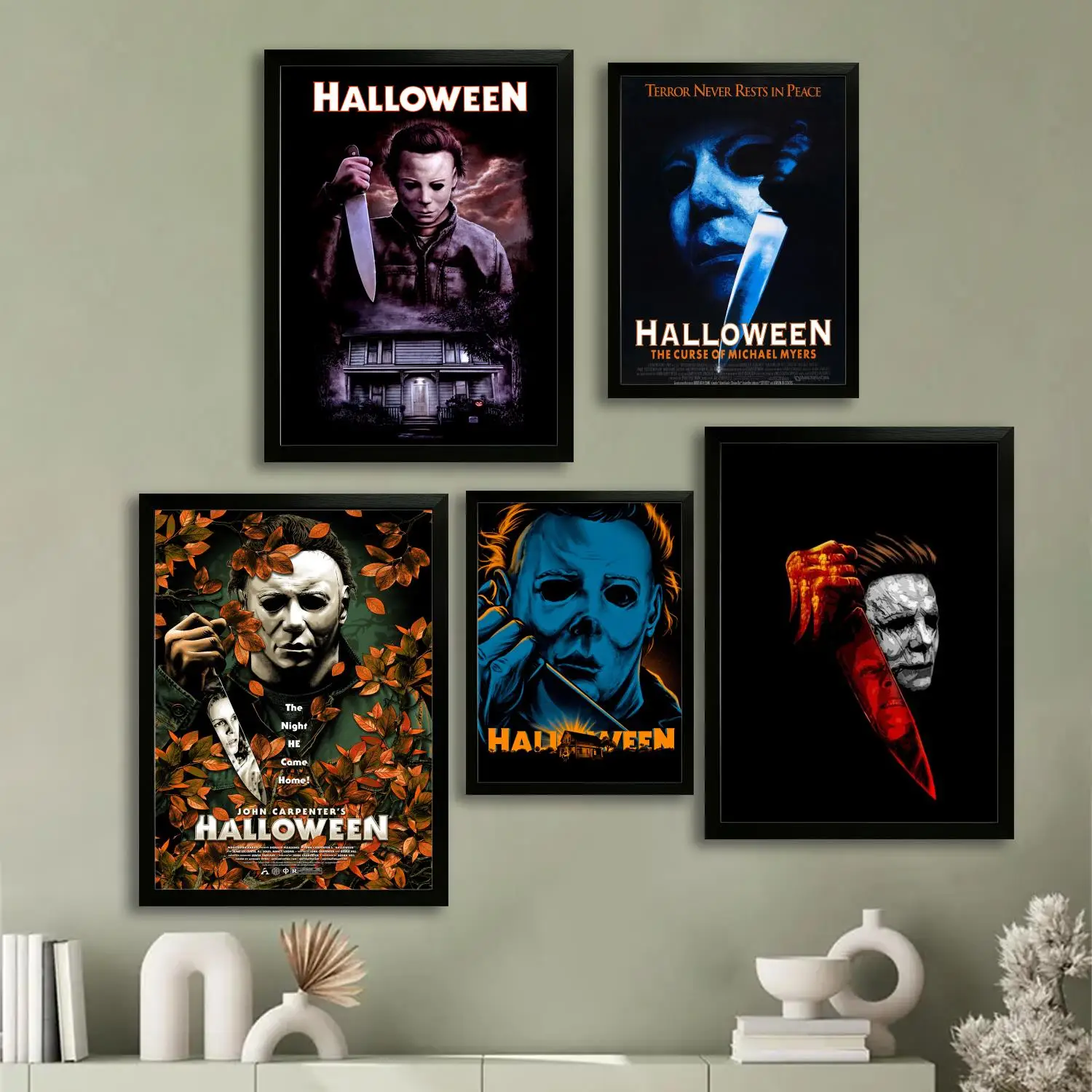 ملصق فني من القماش من مايكل مايرز وفن جداري، طباعة صور، ديكور غرفة نوم عائلية حديثة، لوحة زخرفية